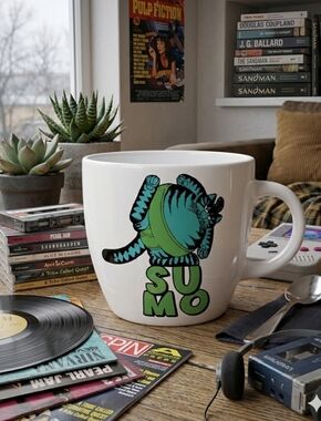 Funny Cat Mug 16oz • Sumo Cat Coffee Mug • Cat Lover Gift • Cute Cat Mug